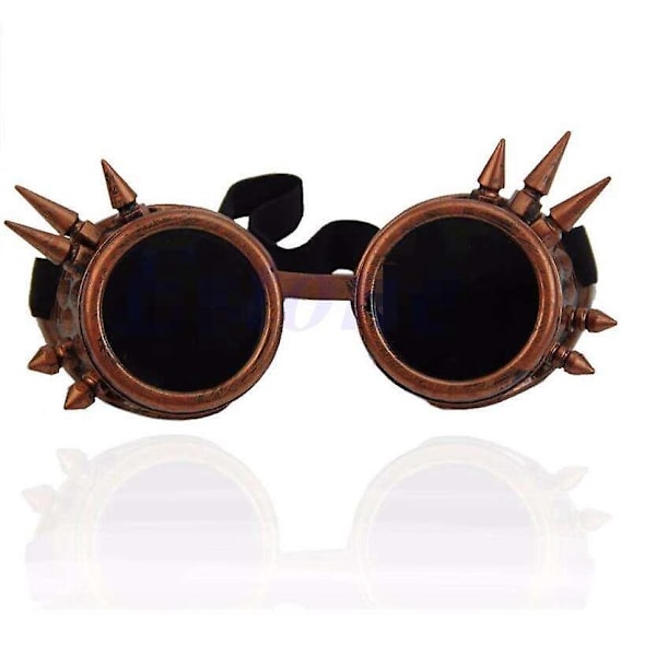 Vintage Victorian Steampunk -lasit, kaksinkertaisella okulaari-lupeilla