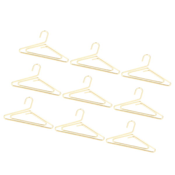 100 stk metalliske papirclips Galvaniseringsproces Gyldne papirclips Anti-rust papirclips Skridsikret til filklassificering Klædehænger