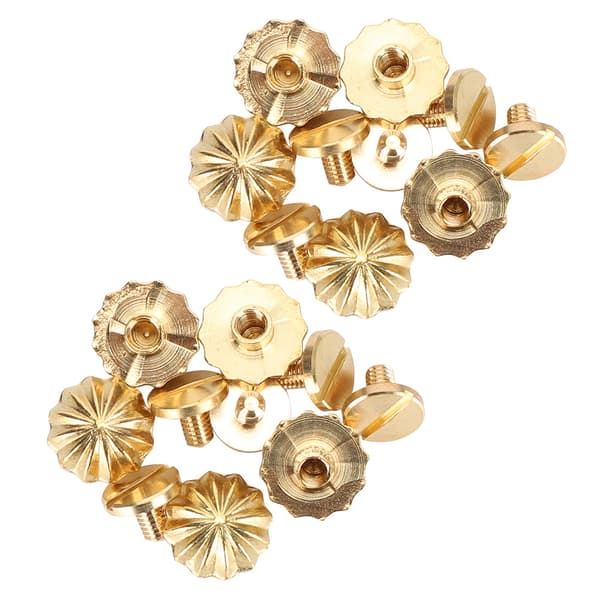 10 sett antikk krysantemumspiker messing skruenagle stud retro gull dekorasjon 1#11mm