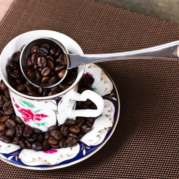 Kaffeskje i rustfritt stål Måleskje for kaffebønner for bruk i hjemmebar og kaffebar