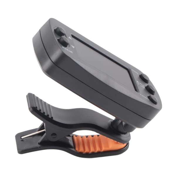 2 i 1 Bærbar Clip On LCD Digital Tuner & Metronom til Guitar Bas Violin Ukulele