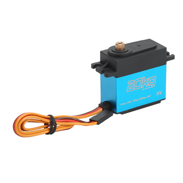 20KG Vattentät RC Metallväxel Digital Servo + 25T Metall Servoarm för RC Bil Flygplan