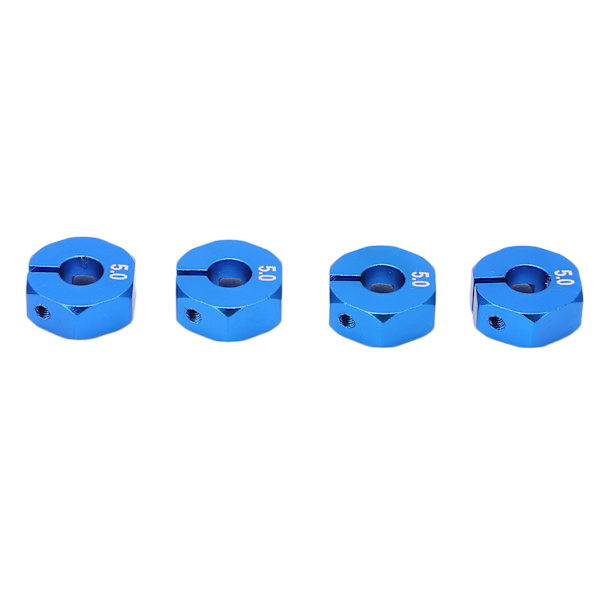 4 stk 12mm hjul sekskant navadapter kombiner kobling med pinner skruer RC bil reservedeler for 1/10 RC bil blå