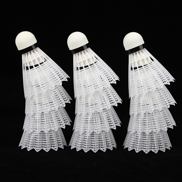 12 st avancerade nylonfjäder sport badminton komposit korkbollhuvud träningsfjäderboll badminton