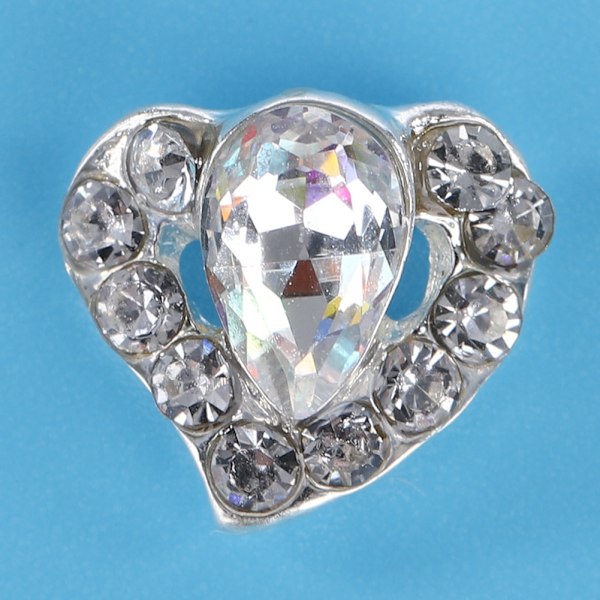 10 st glitterlegering strass manikyr metall vattendroppe zirkon nagelkonst dekoration 06#273