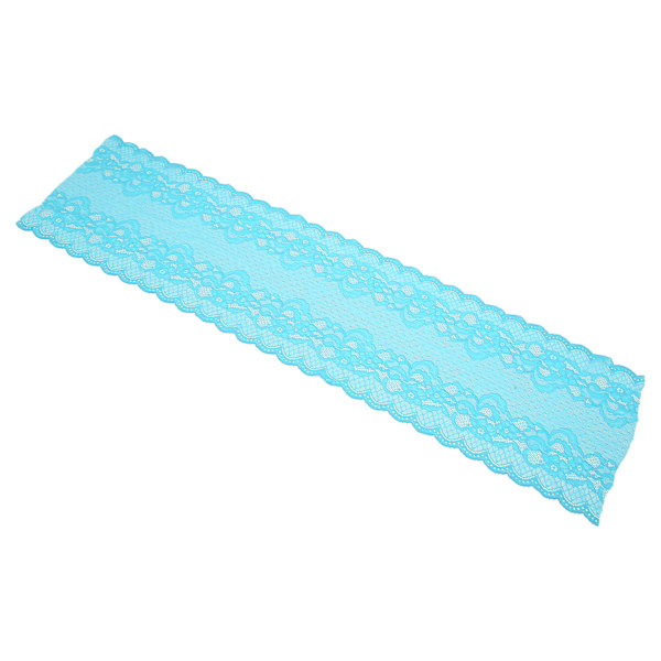 23 cm bredd 10 meter spetskant stretch klippbar DIY handcraft mesh nylon spets tyg bred stretchig spets för sömnad kudde blå lagun