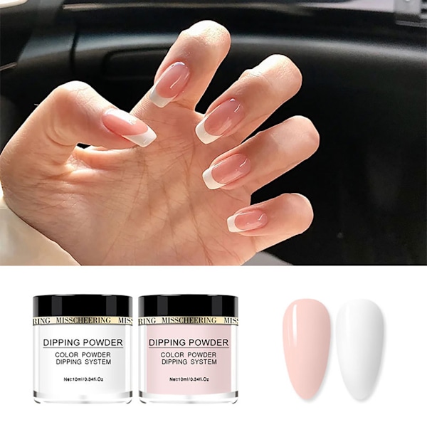 Dipping Powder Nail Starter Kit Dip Powder System Starter Nail Kit Akryl Dipping System til fransk negle manicure neglekunst sæt