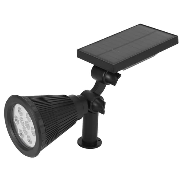 9LED-brikker Solcelle spotlights LED Solcellelandskapslys for utendørs hagegårdsplass Hvitt lys