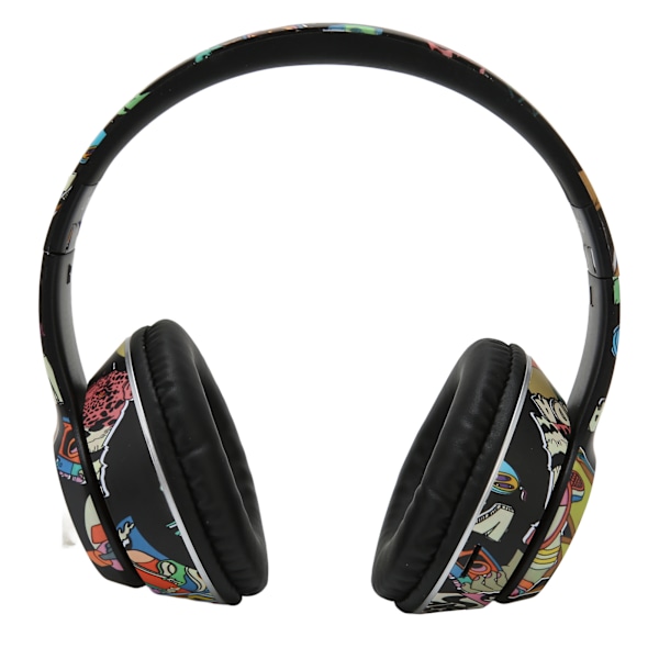 L750 Graffiti Bluetooth-headset med RGB-lampe, der understøtter hukommelseskort, LINEIN-tilstand, trådløst headset med mikrofon til pc, bærbar computer