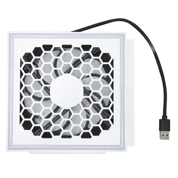 Spillekonsol Køleventilator Professionel Effektiv Lav Støj Køler Ventilator med Farverig Lysstribe til Xbox Series S