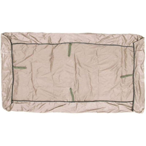 Universell gungtak för trädgård - Vattentätt tak för veranda gungbänk - Passar 2-3 sitsig solstol - Storlek: 191 x 120 cm beige