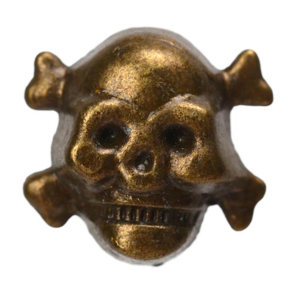 150 set Skull Rivets, enkel 13x12mm DIY Making Ghost Head Bronze Punk Galvanisering Utseende Skull Button