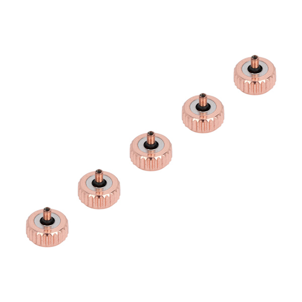 5 st ståklockskrona klockhuvud urmakare reparationsdelar ersättningstillbehör roséguld 6,5 mm / 0,26 tum