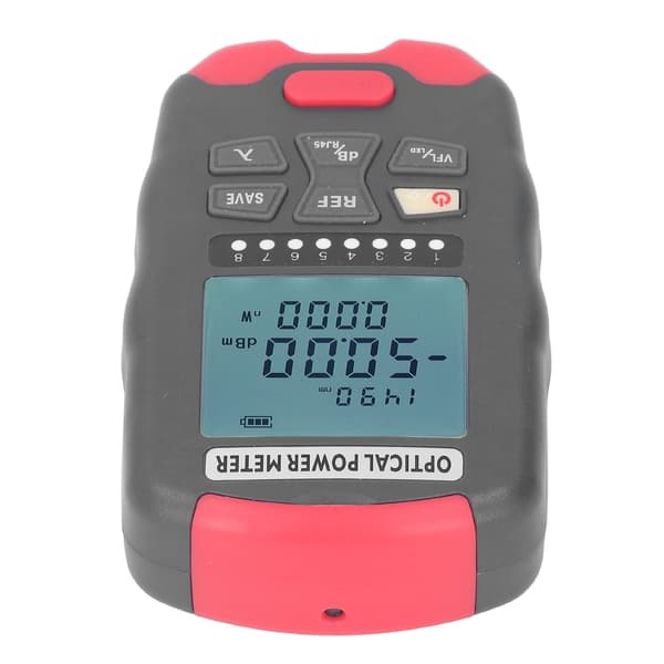30KM Fiberoptisk effektmåler Rødt lys VFL Netkabeltester LED-lys Optisk effektmåler -70 - +10dbm Effektmåleområde