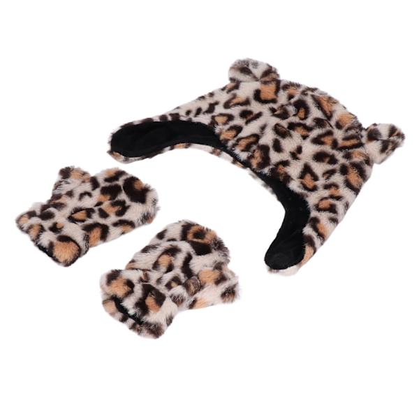 Baby Hat Gloves Set Mjuk Bekväm Dubbelskiktsdesign Söt Utsökt Kläder Tillbehör