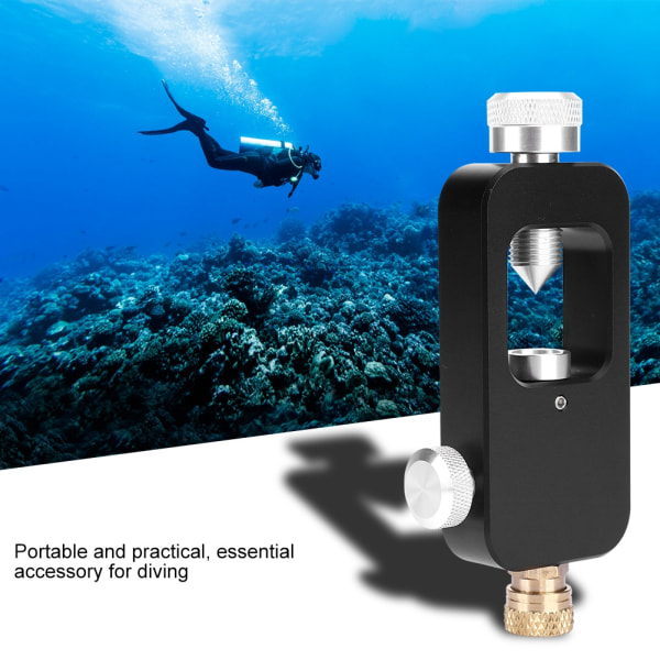 Bærbar aluminiumslegering Scuba Tank Refill Adapter for oksygen sylinder dykkerutstyr
