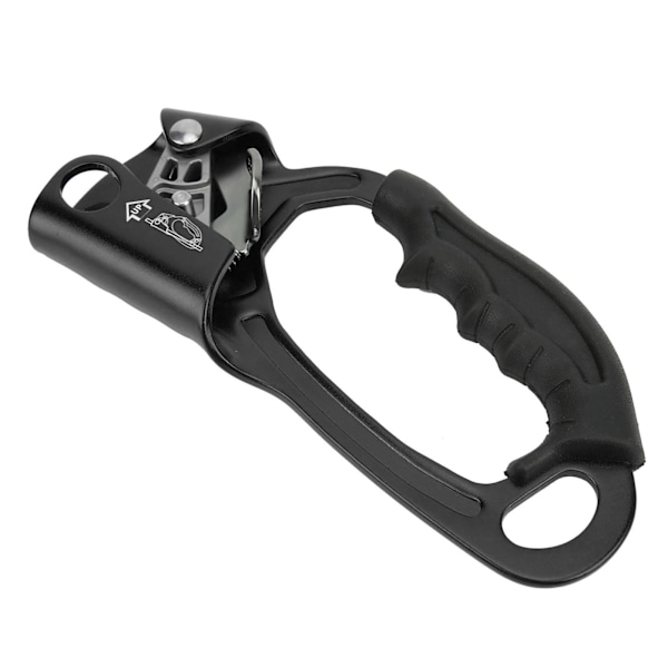 Klättring Hand Ascender Aviation Lättmetall Bergsklättring Klipp Rappelling Utrustning Utrustning Vänster Hand Svart