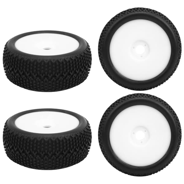 4st RC-bildäck Gummi Antisladd Däck Tillbehör Uppgraderingsdelar för 1/8 RC-bilmodell