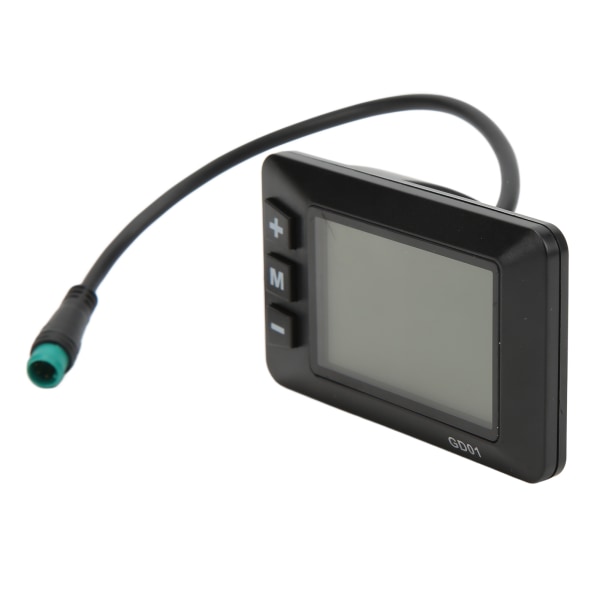 Elektrisk cykeldisplay 36V 48V LCD GD01 Display 5 stift vattentät kontakt för 22,2 mm styre