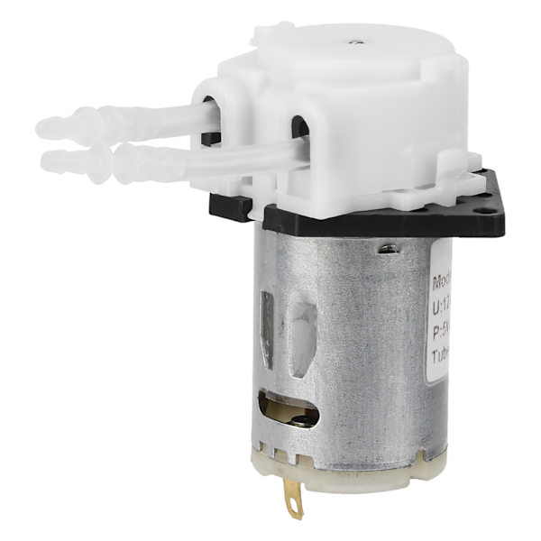 12V doseringspumpe DIY peristaltisk rørhoved til kemisk analyse af akvarielaboratorium (hvid 2*4)