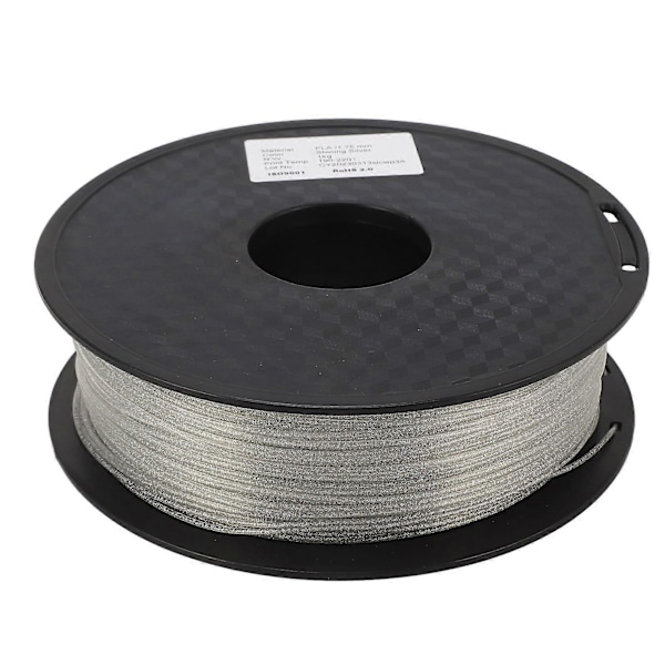3D Printer Filament 1.75mm Skinnende Glitrende Sølv Stærk Glat PLA Silke Forbrugsvarer