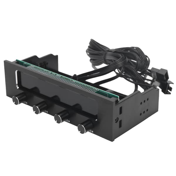 STW‑6041 Blæsercontroller til computer CPU Multifunktionel 4-kanals frontpanel LCD-skærm