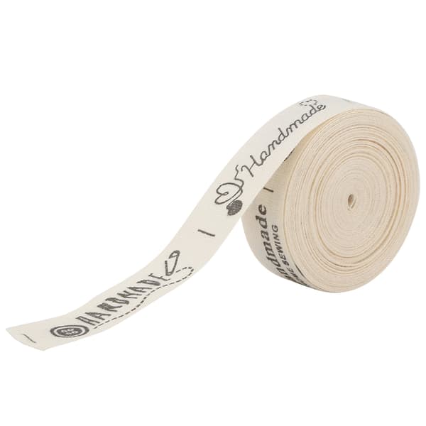 Natur Bomull Handgjorda Typsnitt Band 1,5 cm för Presentförpackning (#4)
