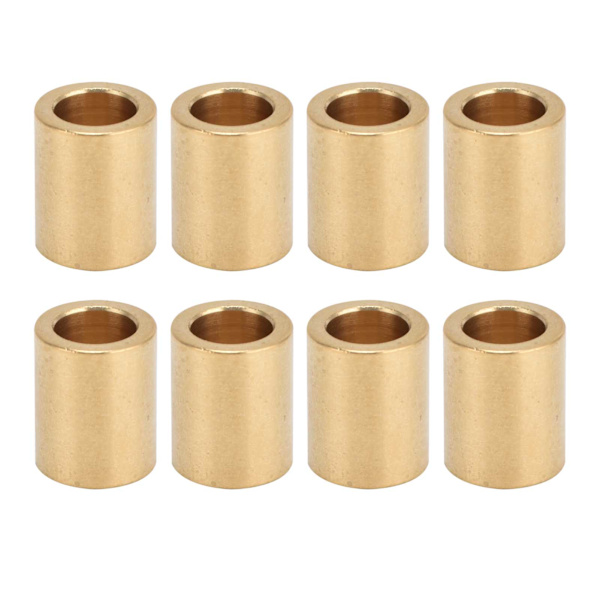 8 st självs潤滑ande mässingshylsor 8 mm hål X 12 mm OD X 15 mm längd Speciell lagerhylsa för mässingshylsglidare