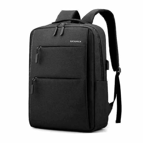 Sort vandtæt Business Travel Laptop-rygsæk med USB-opladningsport og stor kapacitet