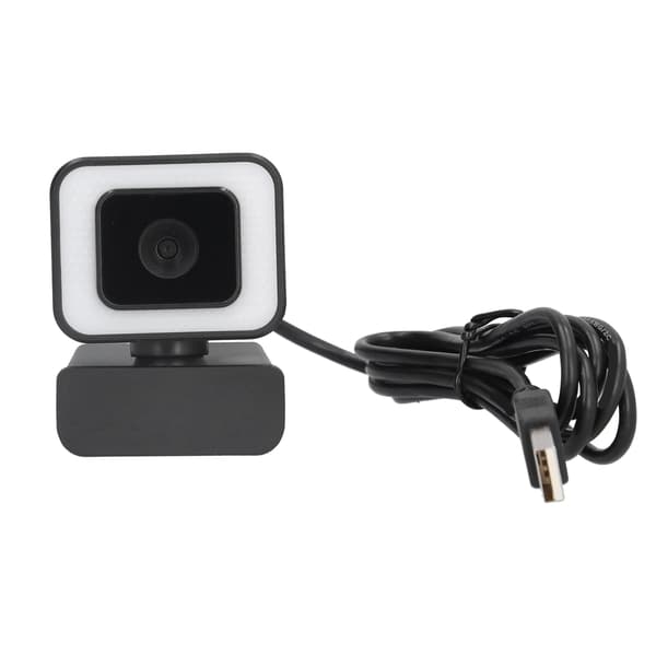 USB-webbkamera 1080p 30fps 360° rotation HD USB-kamera med mikrofon för PC-dator/laptop/stationär dator
