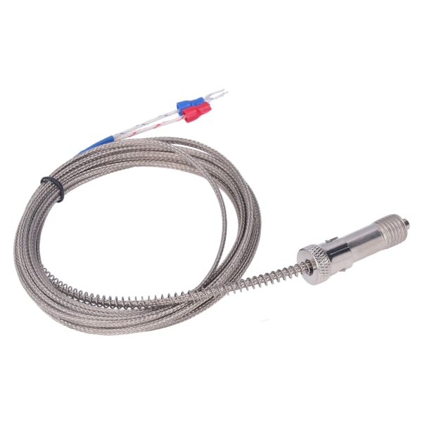 K-typ termoelement rostfritt stål Snap Fit fjäder termoelement för temperatursensor M12 3 meter