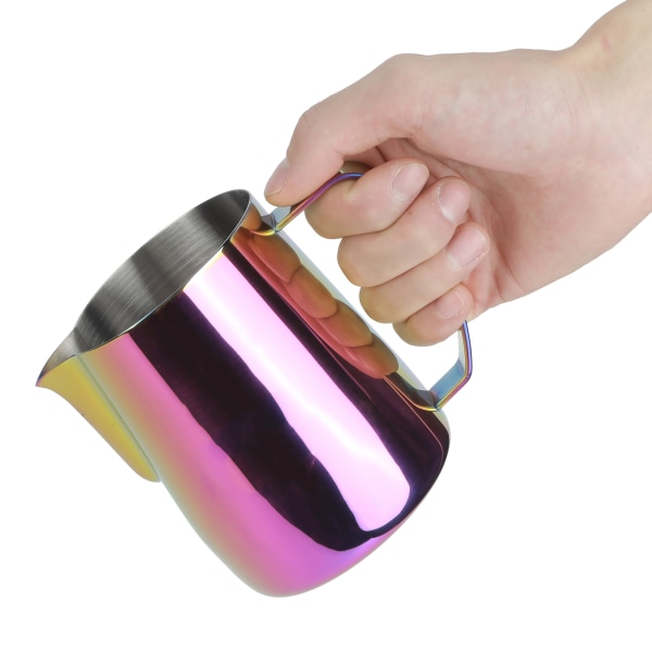 Tykke 304 rustfritt stål kaffeskummende kannekopp Skummekanne Kaffe Latte Art-tilbehør400 ml