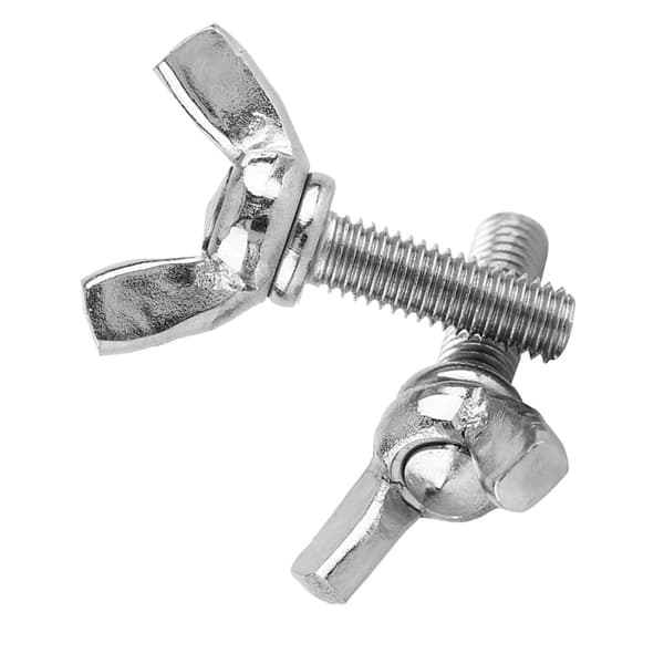 5 stk. pose 304 rustfrit stål vingemøtrikker bolte vingebolt maskintilbehør (M5 * 16mm)