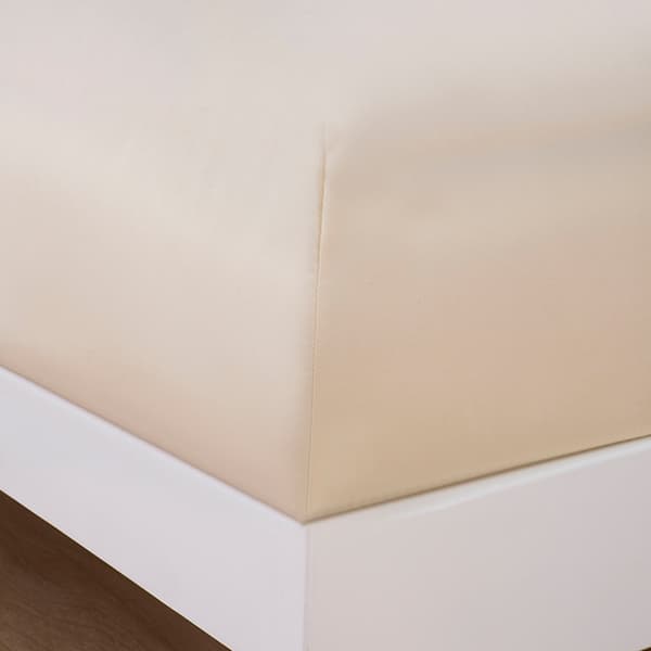 Dammtätt borstat mikrofiberlakan Gult 180*200+30cm