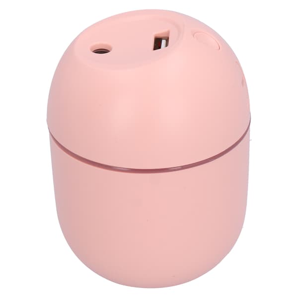 Bærbar Mini Luftfugter USB Opladning Skrivebords Luftfugter Soveværelse Luftfugter med LED Lys Pink