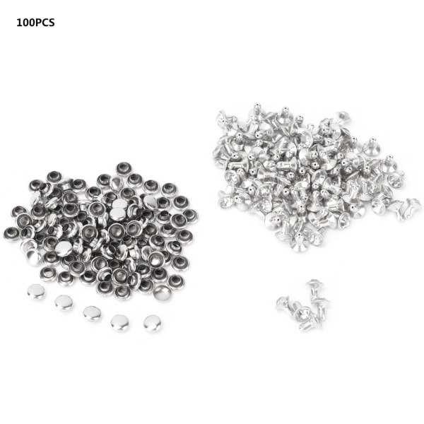 Stof krystal indlæg Hurtig 7 mm nitter Spots Studs Cap til DIY læder håndværk dekoration (#2)