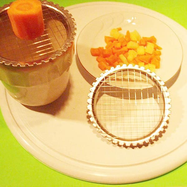 Eggkutter i rustfritt stål, verktøy for å skjære hardkokte egg, fruktkutter for ost, gulrøtter, poteter