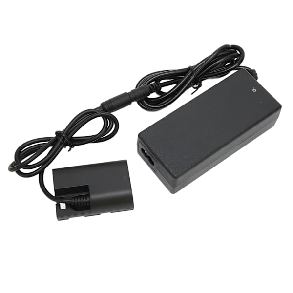 E6 DC-koblingssett Sikker full dekoding dummybatteri med strømforsyningsadapter for 80D 70D 5D4 5d3 60D 100-240V EU-plugg