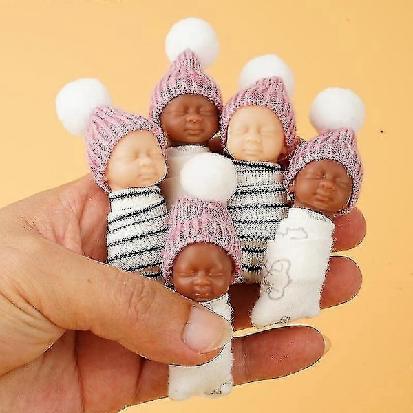 1 stk. Miniature Realistiske Nyfødte Babydukker Genfødte Dukker Legetøj Gaver Til Børn Børnefødselsdag Zekai