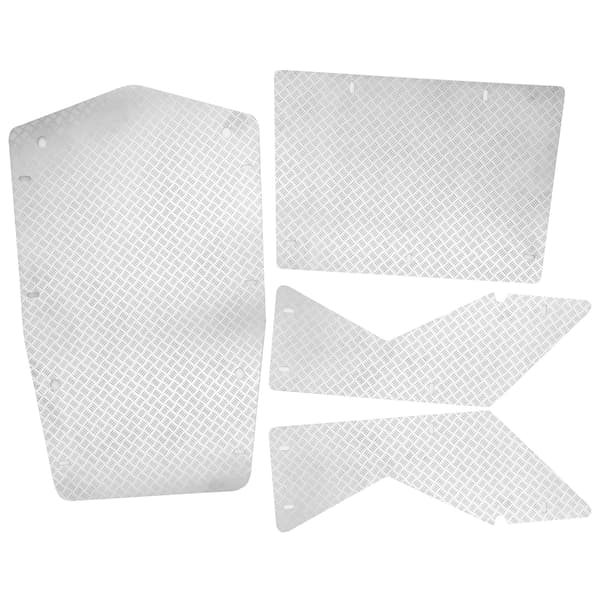 RC panserpanel i rustfritt stål takpanel oppgraderingstilbehør passer til Axial Wraith 90018