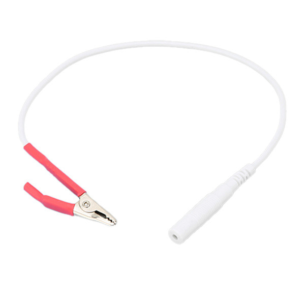 Alligator Clip Clamp Testledning Kabel Elektrodtillbehör för elektronisk akupunkturRöd