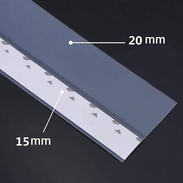 Gummidørforsegling Værlist med selvklebende skum for isolasjon, D-profil vindusværlist - 250cm (B) x 2cm (H)
