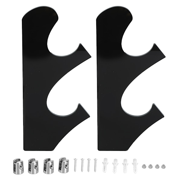 1 Pari/setti Multistrato Vintage Porta Spade Rack Resistenza Alla Rottura Supporto Per Spade In Acrilico Nero