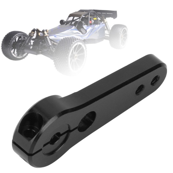 Aluminiumlegering RC Styrservo Halvarmshorn 44mm 15T för HSP 1/5 lastbil (svart)