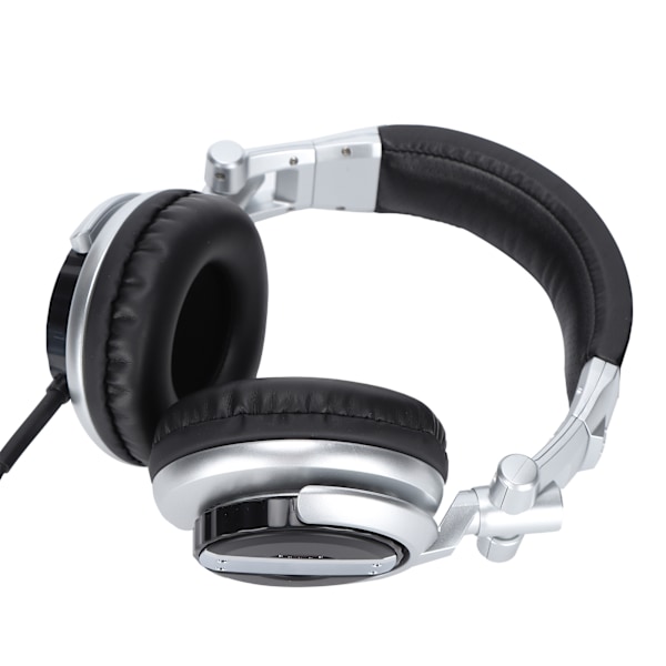 SENICC Headset Hodemontert Hifi Roterende Foldbart Studio Monitor Hodetelefoner for VR Rom Opptak Gaming(Sølv )