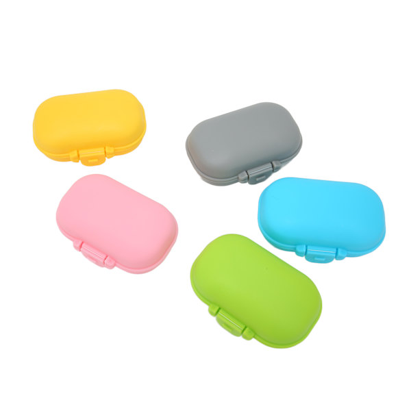 5 kpl Pills Organizer Ei epämiellyttävää hajua taittuva ympäristöystävällinen pillerisäiliö