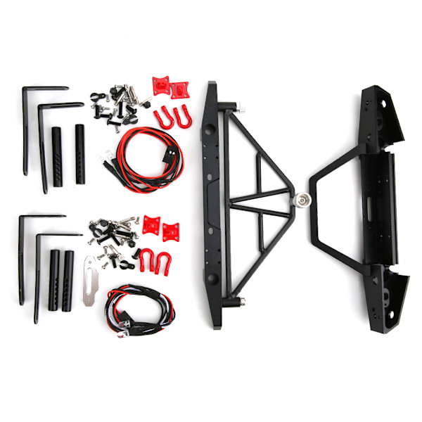 Metal RC-auton etu- ja takapuskurin lisävaruste sopii Axial SCX10 90046 1/10 RC-autoon