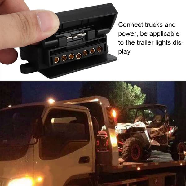 12 til 7-benet ABS AU Standard Trailer Stik Lastbil Stik Ledningsnet Adapter