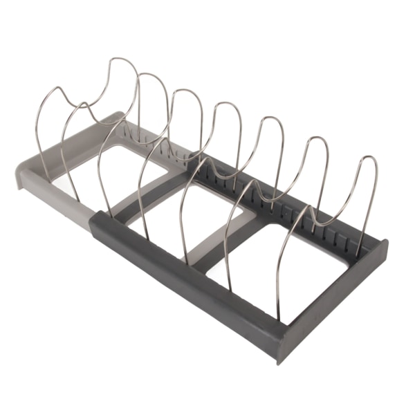 Grytlock Organizer 304 rostfritt stål expanderbara U-formade avdelare Diskförvaringsställ för kök Bar Restaurang