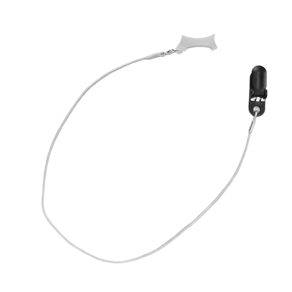 Sound Aid Clip Protector Nøglebåndsfikseringsreb Bærbar Forhindrer tabt lyd Forstærker Clip Holder Sort Grå M Monaural